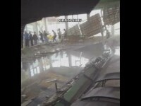 Primele imagini cu tavanul prăbușit în piscina interioară a hotelului din Sibiu. Poliția a deschis o anchetă | VIDEO