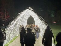 Locul unde sărbătorile par desprinse dintr-un film SF. O grădina botanică uimește vizitatorii cu decorul de Crăciun
