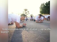 Emmanuel Macron, surprins în antrenament cu militarii francezi din Emiratele Arabe Unite. A urmat o cină festivă de Crăciun