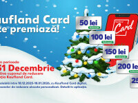 (P) Cumpărături avantajoase de sărbători cu vouchere de până la 250 lei în Kaufland Card