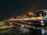 Cod galben de ninsori și polei în Capitală. Primăriile mobilizează utilaje și împrăştie material antiderapant