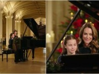 Prințesa Kate și fiica ei, Charlotte, duet la pian la slujba de Crăciun. Imagini spectaculoase de la Castelul Windsor
