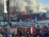 Incendiu puternic la un depozit de pe bulevardul Iuliu Maniu din București. A fost trimis mesaj RO-Alert
