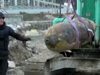 O bombă din al Doilea Război Mondial a fost dezamorsată în Belgrad. Locuitorii din zonă, sfătuiți să plece de acasă. VIDEO