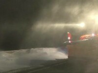 Cod roșu de viscol pe Transalpina. Drumul spre Rânca a fost închis din cauza rafalelor de peste 120 km/h: „E dezastru”