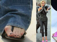 Victoria Beckham, deformata din cauza pantofilor cu toc!