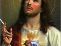 Iisus bea si fumeaza, intr-o fotografie dintr-un manual scolar!