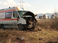 Impact mortal cu o ambulanta in apropiere de Cluj-Napoca