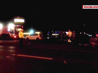 Grav accident de circulatie pe podul Baneasa, la intrarea in Capitala. Patru persoane au fost ranite