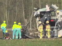 Accident feroviar in Olanda. O persoana a murit si sase au fost ranite dupa ce un tren a deraiat in camp
