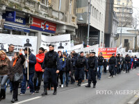 Mars de protest impotriva abuzului bancilor si pentru sustinerea Legii Darii in plata, organizat in Capitala