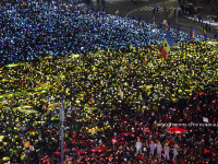 proteste piata victoriei ziua 13 Tricolor uman