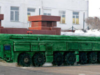 Un lansator mobil de rachete balistice rusesc „se topește” din cauza venirii primăverii