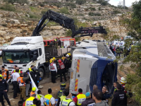 Grav accident pe o autostradă din Israel. Sunt 2 morți și 41 de răniți. VIDEO