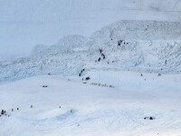 Avalanşă pe una dintre cele mai populare pârtii de schi. Turişti dispăruţi sub zăpadă