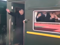 Primele imagini cu Kim Jong-un din călătoria de 47 de ore cu trenul către Vietnam. VIDEO