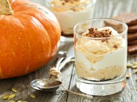 Cheesecake cu dovleac la pahar