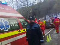 Accident pe DN 1 Brașov - Ploiești, în stațiunea Azuga. O persoană a fost rănită