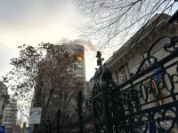 Incendiu la un bloc din Capitală. O persoană de 85 de ani a decedat