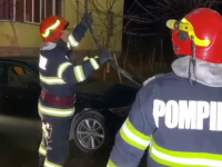 Incendiu la mansarda unui bloc de locuințe din Craiova