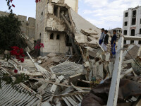 distrugeri in Yemen, dupa un raid aerian