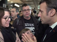 Discuție aprinsă între Macron și o femeie la un târg agricol. „Sunt prea ocupat”