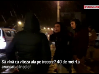 O femeie a fost spulberată de o mașină, pe o trecere de pietoni din Brașov