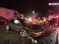 Pericol de incendiu în Bistrița-Năsăud, după ce sute de litri de carburant s-au scurs pe șosea, în urma unui accident
