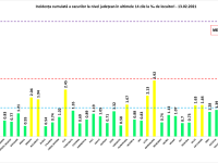 Județul Timiș este singurul care a rămas în scenariul roșu