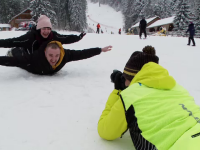 Valentine's Day pe pârtie. Cum au sărbătorit turiștii la munte