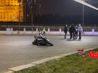 Accident grav în fața Parlamentului. Un motociclist a murit după impactul cu o maşină