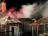 Tragedie în Neamț. Un bătrân de 92 de ani a murit într-un incendiu care i-a mistuit casa