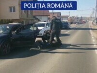 Bărbat săltat de mascați în Târgu Jiu după ce a aruncat cu un cuțit în iubita lui și l-a nimerit în cap pe copilul acesteia