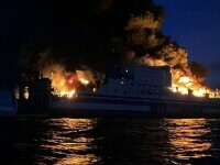 Un feribot cu zeci de români la bord a luat foc în Grecia, presa vorbește de 10 dispăruți. Mărturiile românilor