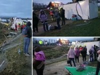 Primele imagini surprinse de un pasager aflat în autocarul românesc răsturnat în Slovenia. Trei oameni au murit în accident