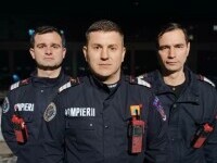 Costel, Ioan și Marius, pompierii din Piatra-Neamț care au salvat viața unui bebeluș înecat cu un măr