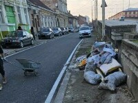 Un bărbat a fost amendat cu 30.000 de lei pentru că a abandonat zece saci cu moloz pe un bulevard din Timișoara
