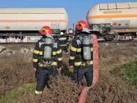 pompieri, constanta, tren, gaz lichid
