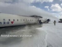 Mărturiile pasagerilor din avionul care s-a răsturnat la aterizarea pe aeroportul din Toronto: „A fost un haos”
