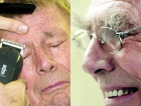 Si-a ras sprancenele de 8 cm in scopuri caritabile!