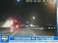 VIDEO! S-a dat cu masina peste cap de doua ori si a scapat doar cu vanatai