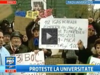 proteste la Universitate