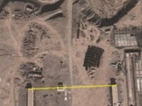 cladiri in desertul din China, Google Earth