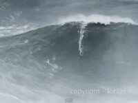 surf pe cel mai inalt val din lume