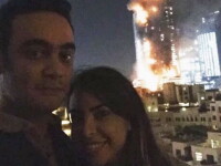 Si-au facut un selfie cu incendiul din Dubai si au publicat poza. E de necrezut ce au scris in dreptul imaginii
