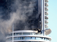 Primele imagini cu infernul din Dubai. Cum arata acum hotelul de lux mistuit de flacari in noaptea de Revelion
