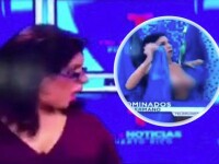 Gafa unei concurente de la Big Brother, in timp ce se afla in direct, la TV. Imaginile cu ea au facut inconjurul tabloidelor