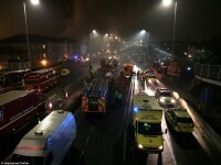 Cinci oameni raniti in urma unei explozii la cladire de locuinte din Londra. Au intervenit 60 de pompieri cu 10 autospeciale