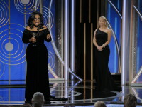 Oprah Winfrey, Globul de Aur pentru întreaga activitate. Discurs împotriva prădătorilor sexuali: ”Timpul lor a trecut”