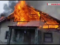 Incendiu casa din Gorj